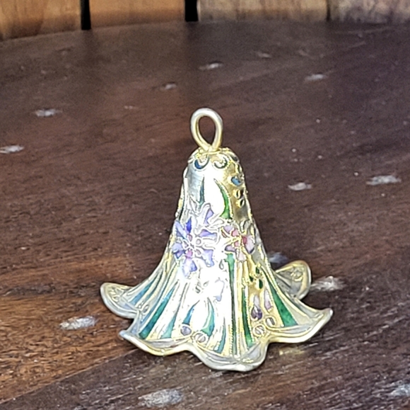 Other - Floral Enamel Bell Ornament